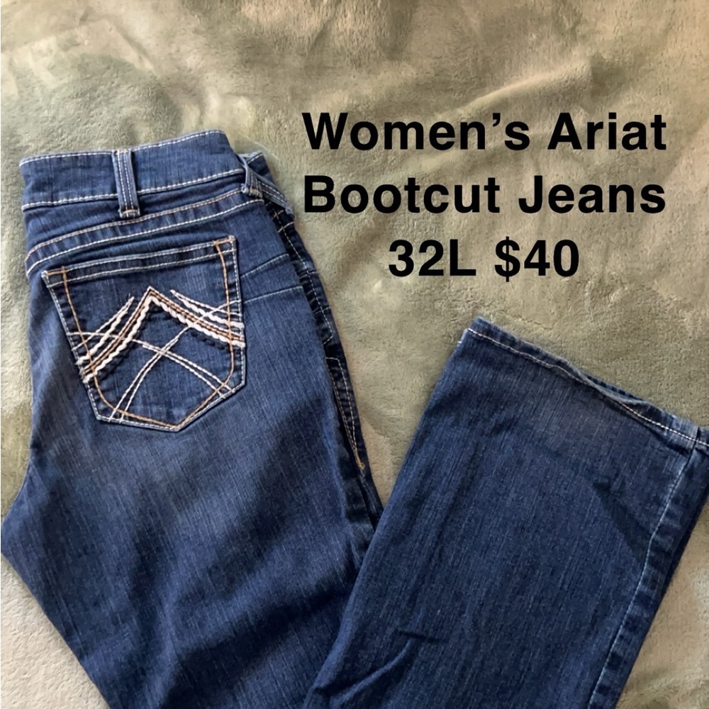 Ariat Women's Blue Bootcut Jeans 32L